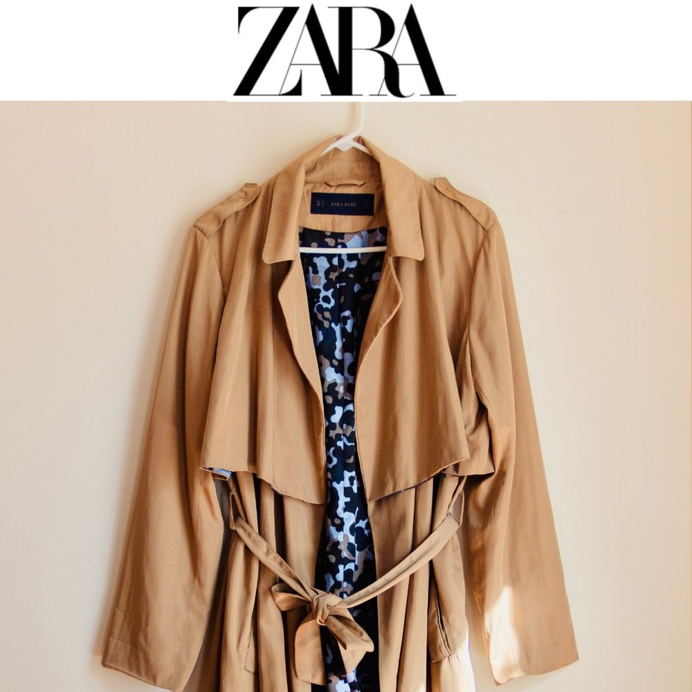 ZARA Flowy Trench Coat
